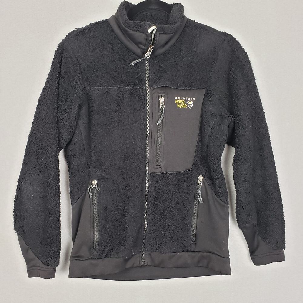 Mountain Hardwear Women's Size S Sherpa Fleece Jacket Black Full Zip Gorpcore